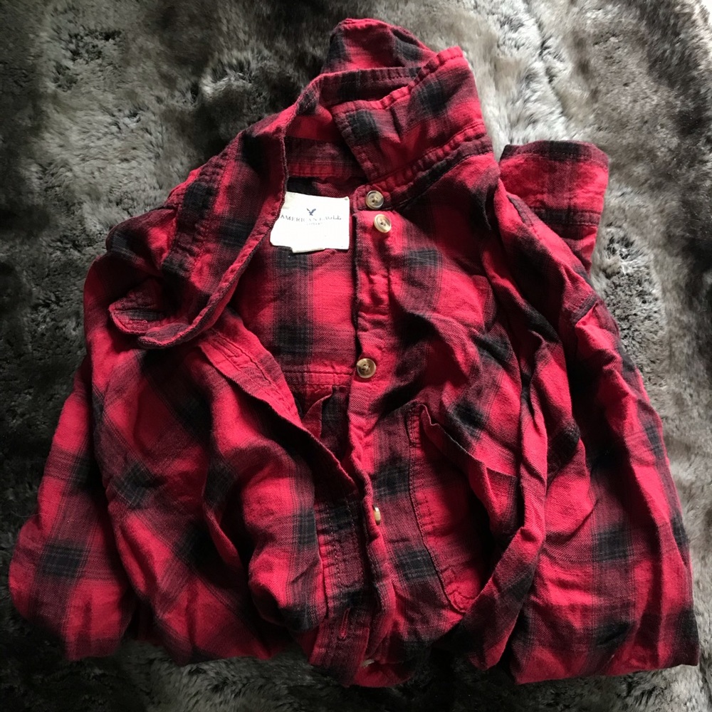 american eagle plaid shirt